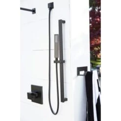 Siderna Hand Shower Package With Slide Bar, Hose, And Wall Supply -Bathroom Sales Store brizo 85780 alternate view matte black finish 126