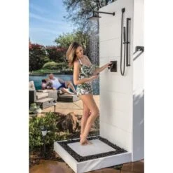 Siderna Hand Shower Package With Slide Bar, Hose, And Wall Supply -Bathroom Sales Store brizo 85780 alternate view matte black finish 127