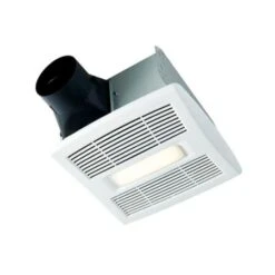 80 CFM 0.8 Sones Ceiling Mounted Energy Star Rated Bath Fan With Humidity Sensing And LED Lighting