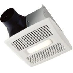 50-110 CFM 0.9 Sone LED Lighted Humidity Sensing Energy Star Rated Bath Fan With Brushless DC Motor