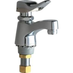 Single Supply Cold Water Basin Faucet With Self Closing Lever Handle - Single Hole Installation
