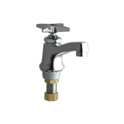 Single Supply Hot / Cold Water Basin Faucet With Cross Handle - Single Hole Installation