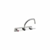 Commercial Grade Centerset Laundry / Service Faucet With Lever Handles - 8" Faucet Centers