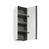 10-1/2" X 31-1/2" Single Door Frameless Medicine Cabinet -Bathroom Sales Store ciacole 8050white dark grey
