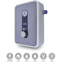 4.8 GPM, 11 Kilowatt, 240 Volt Electric Point Of Use Tankless Water Heater From The HomeAdvantage II Collection -Bathroom Sales Store clean eemax ha011240 2
