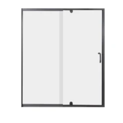 Purify 69" High X 48" Wide Semi-Framed Pivot Shower Door With Clear Glass And H2OFF™ Technology -Bathroom Sales Store clean miseno msdc4869 orb