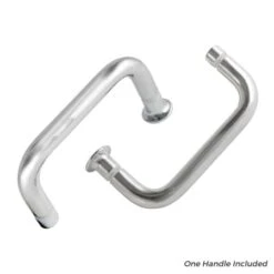 Purify 69" High X 48" Wide Semi-Framed Pivot Shower Door With Clear Glass And H2OFF™ Technology -Bathroom Sales Store cove handle chrome group