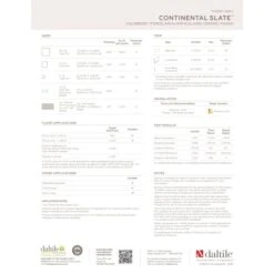 Continental Slate - 3" X 3" Square Floor And Wall Tile - Unpolished Visual - Sold By Sheet (2 SF/Sheet) -Bathroom Sales Store daltile cs33mscerp alternate view 706