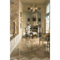 Marble - 2" X 2" Square Floor And Wall Tile - Tumbled Visual - Sold By Sheet (1 SF/Sheet) -Bathroom Sales Store daltile m22msts alternate view 3070
