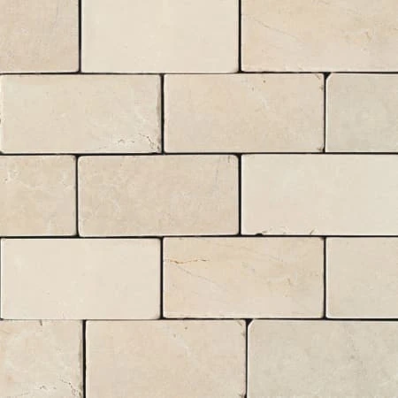 Marble - 3" X 6" Rectangle Floor And Wall Tile - Tumbled Visual - Sold By Carton (10 SF/Carton) 3 Marble - 3" X 6" Rectangle Floor And Wall Tile - Tumbled Visual - Sold By Carton (10 SF/Carton)