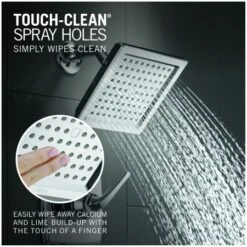 Delta Geist Shower Only Trim Package With 1.75 GPM Single Function Shower Head - Includes Rough In -Bathroom Sales Store delta 142864 alternate image 5