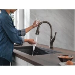 Delta Ophelia 1.8 GPM Single Hole Pull Down Kitchen Faucet With Touch2O Technology - Includes Escutcheon -Bathroom Sales Store delta 19888tz dst alternate image 13