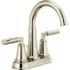 Delta Bowery 1.2 GPM Centerset Bathroom Faucet With Pop-Up Drain Assembly - Limited Lifetime Warranty