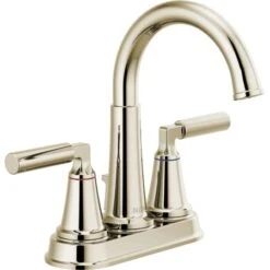 Delta Bowery 1.2 GPM Centerset Bathroom Faucet With Pop-Up Drain Assembly - Limited Lifetime Warranty