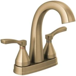 Delta Stryke 1.2 GPM Centerset Bathroom Faucet With Pop-Up Drain Assembly