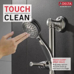 Delta 1.75 GPM Multi Function Handshower Package With Slide Bar, Hose, Holder And ActivTouch Technology - ADA Compliant - Limited Lifetime Warranty -Bathroom Sales Store delta 51900 alternate view 22
