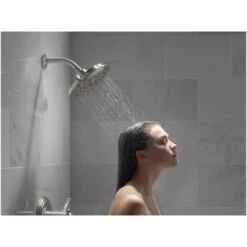 Delta UltraSoak 8" Round 1.75 GPM Multi Function Shower Head With H2Okinetic Technology -Bathroom Sales Store delta 52487 alternate image 642