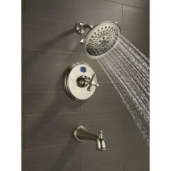 Delta Universal Showering 1.75 GPM Multi Function Shower Head -Bathroom Sales Store delta 52687 running tub and shower trim in brilliance polished nickel 2647