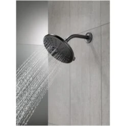 Delta Universal Showering 7-11/16" Round 1.75 GPM Shower Head Full Spray Pattern With Touch Clean And H2Okinetic Technology -Bathroom Sales Store delta 52688 alternate image 259