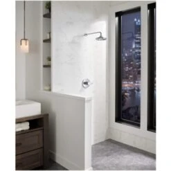 Delta Universal Showering 7-11/16" Round 1.75 GPM Shower Head Full Spray Pattern With Touch Clean And H2Okinetic Technology -Bathroom Sales Store delta 52688 alternate image 261