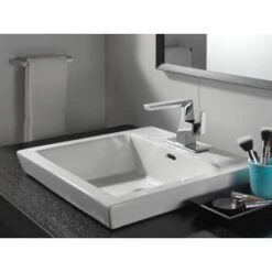 Delta Trillian 1.2 GPM Bathroom Sink Faucet Single Hole Bathroom Faucet With Pop-Up Drain Assembly -Bathroom Sales Store delta 543 mpu dst alternate view 16