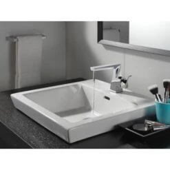 Delta Trillian 1.2 GPM Bathroom Sink Faucet Single Hole Bathroom Faucet With Pop-Up Drain Assembly -Bathroom Sales Store delta 543 mpu dst alternate view 17