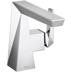 Delta Trillian 1.2 GPM Bathroom Sink Faucet Single Hole Bathroom Faucet With Pop-Up Drain Assembly