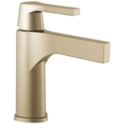 Delta Zura Single Hole Bathroom Faucet With Drain Assembly - Includes Lifetime Warranty