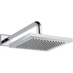 Delta 2.5 GPM 8" Wide Rain Shower Head With Shower Arm, Flange And Touch-Clean® Technology - Limited Lifetime Warranty