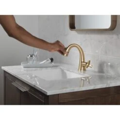 Delta Stryke 1.2 GPM Single Hole Bathroom Faucet With Pull Down Wand And Push Pop-Up Drain Assembly -Bathroom Sales Store delta 5776 pd dst alternate image 167