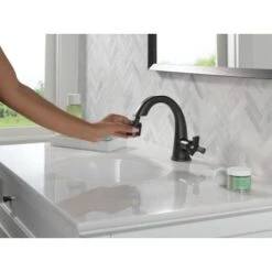 Delta Stryke 1.2 GPM Single Hole Bathroom Faucet With Pull Down Wand And Push Pop-Up Drain Assembly -Bathroom Sales Store delta 5776 pd dst alternate image 26