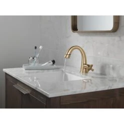 Delta Stryke 1.2 GPM Single Hole Bathroom Faucet With Pull Down Wand And Push Pop-Up Drain Assembly -Bathroom Sales Store delta 5776 pd dst alternate image 27