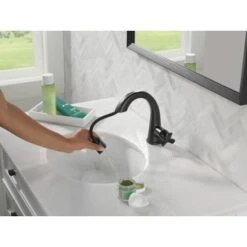 Delta Stryke 1.2 GPM Single Hole Bathroom Faucet With Pull Down Wand And Push Pop-Up Drain Assembly -Bathroom Sales Store delta 5776 pd dst alternate image 96