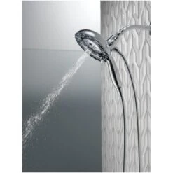 Delta In2ition 2.5 GPM Multi Function Shower Head With Touch-Clean, MagnaTite, And H2Okinetic Technology -Bathroom Sales Store delta 58480 25 pk alternate image 726