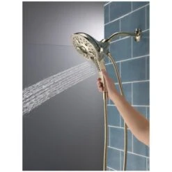Delta Universal Showering In2ition 1.75 GPM Multi Function Shower Head With Touch-Clean, MagnaTite, And H2Okinetic Technology -Bathroom Sales Store delta 58620 pk alternate image 489