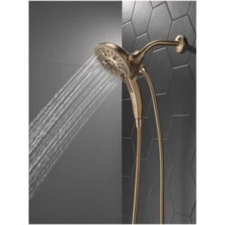 Delta Universal Showering In2ition 1.75 GPM Multi Function Shower Head With Touch-Clean, MagnaTite, And H2Okinetic Technology -Bathroom Sales Store delta 58620 pk alternate image 758