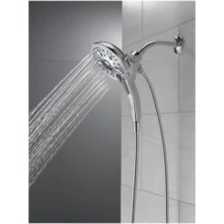 Delta Universal Showering In2ition 1.75 GPM Multi Function Shower Head With Touch-Clean, MagnaTite, And H2Okinetic Technology -Bathroom Sales Store delta 58620 pk alternate image 761
