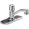Delta 0.5GPM Single Push Button 3 Hole Metering Bathroom Faucet From The Commercial Series -Bathroom Sales Store delta 86t0104 37