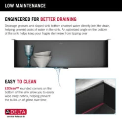 Delta Rivet 32" Undermount Single Basin Stainless Steel Kitchen Sink With Cutting Board -Bathroom Sales Store delta 95b9031 32s alternate image 118