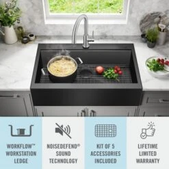 Delta Rivet 35-7/8" Drop In Single Basin Stainless Steel Kitchen Sink With Cutting Board -Bathroom Sales Store delta 95d9031 t36s alternate image 159