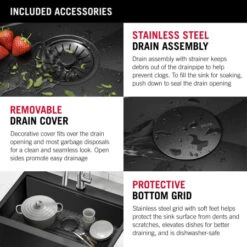 Delta Rivet 35-7/8" Drop In Single Basin Stainless Steel Kitchen Sink With Cutting Board -Bathroom Sales Store delta 95d9031 t36s alternate image 167