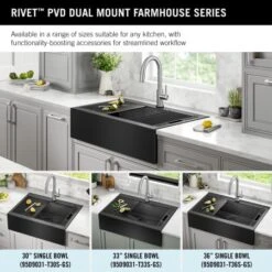 Delta Rivet 35-7/8" Drop In Single Basin Stainless Steel Kitchen Sink With Cutting Board -Bathroom Sales Store delta 95d9031 t36s alternate image 170