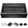 Delta Rivet 35-7/8" Drop In Single Basin Stainless Steel Kitchen Sink With Cutting Board