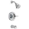 Delta Classic Monitor 13 Series Single Function Pressure Balanced Tub And Shower With H2Okinetic Shower Head Less Rough-In Valve - Limited Lifetime Warranty -Bathroom Sales Store delta t13420 h2ot 9126703