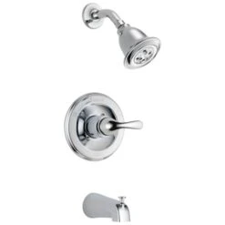 Delta Classic Monitor 13 Series Single Function Pressure Balanced Tub And Shower With H2Okinetic Shower Head Less Rough-In Valve - Limited Lifetime Warranty