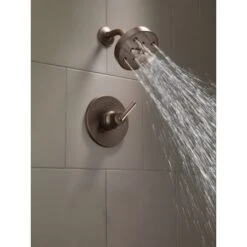 Delta Trinsic Monitor 14 Series Single Function Pressure Balanced Shower Only - Less Rough-In Valve -Bathroom Sales Store delta t14259 running shower head in venetian bronze 335