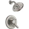 Delta Lahara Monitor 17 Series Dual Function Pressure Balanced Shower Only With H2Okinetic Shower Head And Integrated Volume Control - Less Rough-In Valve