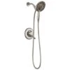 Delta Linden Monitor 17 Series Dual Function Pressure Balanced Shower Only With In2ition Shower Head And Integrated Volume Control - Less Rough-In Valve -Bathroom Sales Store delta t17293 ss i 8595087