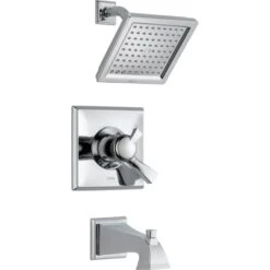 Delta Dryden Monitor 17 Series Dual Function Pressure Balanced Tub And Shower With Integrated Volume Control - Less Rough-In Valve