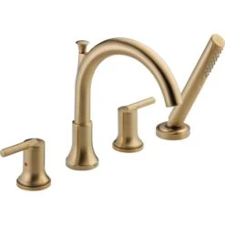 Delta Trinsic Deck Mounted Roman Tub Filler - Includes Hand Shower